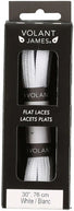 Flat Lace Thick by Volent James in white, durable flat laces 30