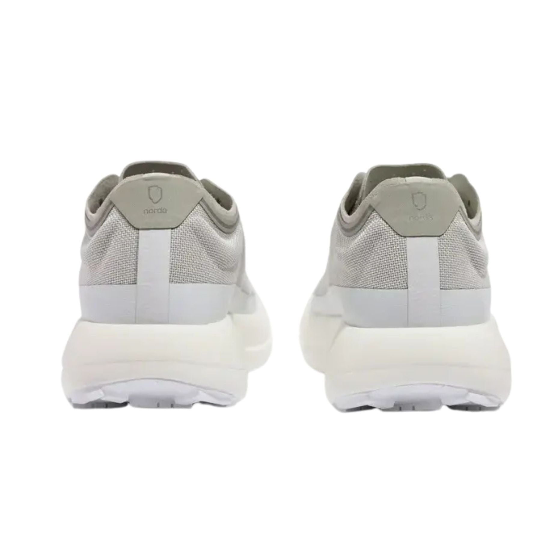 005 - Women by Norda in light grey and white with breathable Bio-Dyneems mesh upper and advanced Arnit midsole for trail running