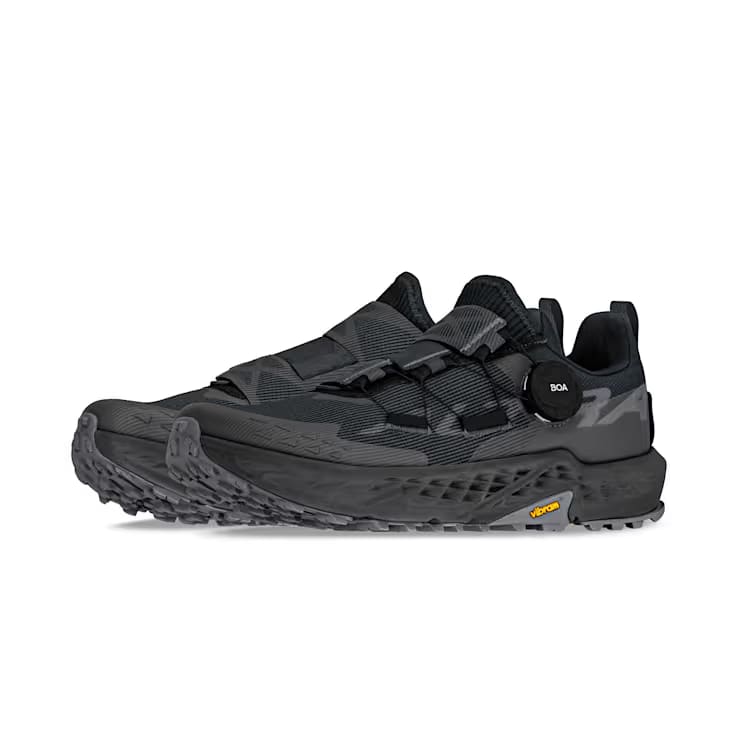 TIMP 5 BOA - Women by Altra Footwear in black with BOA Fit system, cushioned midsole, Vibram outsole for trail running and outdoor use