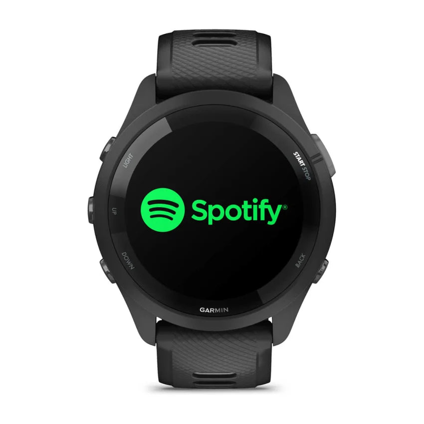 Forerunner® 265 by Garmin in black with AMOLED touchscreen, GPS running smartwatch with training readiness for optimal performance