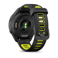 Forerunner® 265S by Garmin in black and neon yellow, GPS running smartwatch with advanced training features ideal for runners and fitness enthusiasts