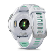 Forerunner® 265S by Garmin in white and mint GPS running smartwatch with advanced training features for running enthusiasts