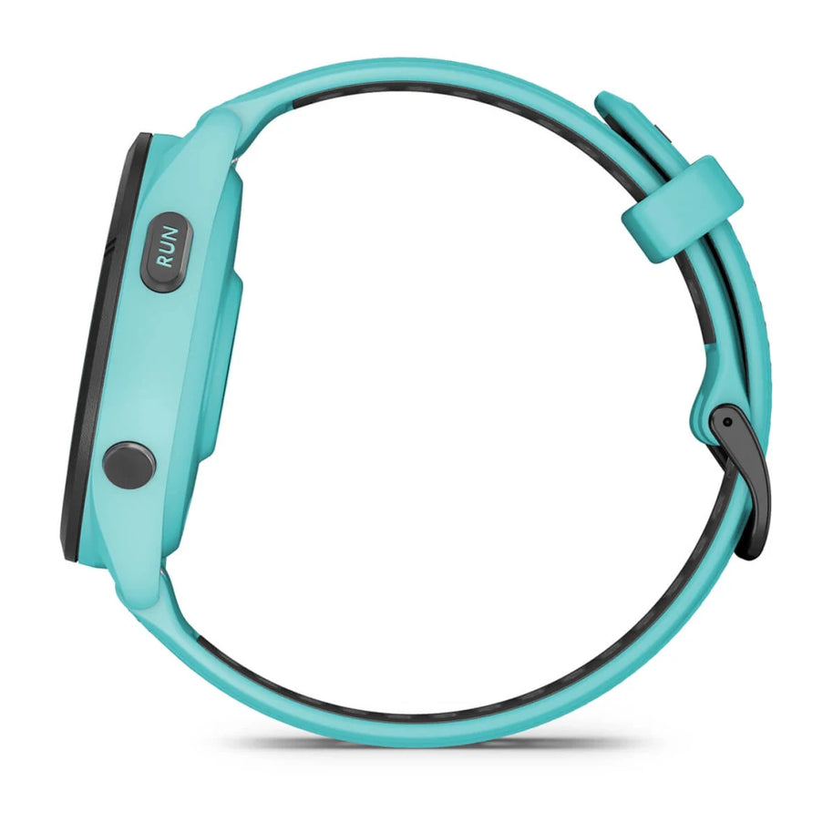 Forerunner® 265 by Garmin in teal with AMOLED touchscreen, GPS running smartwatch with training readiness for running and fitness tracking