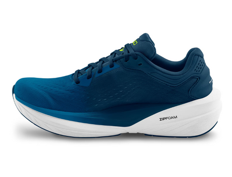 Phantom 4 - Men by Topo Athletic in navy blue with white sole, cushioned neutral road trainer for responsive, comfortable running rides
