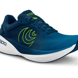 Phantom 4 - Men by Topo Athletic in blue and navy, cushioned neutral road running shoe with responsive midsole for comfort and performance