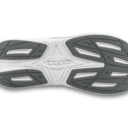 Phantom 4 Wide - Women by Topo Athletic in grey and white with cushioned responsive sole for road running and training