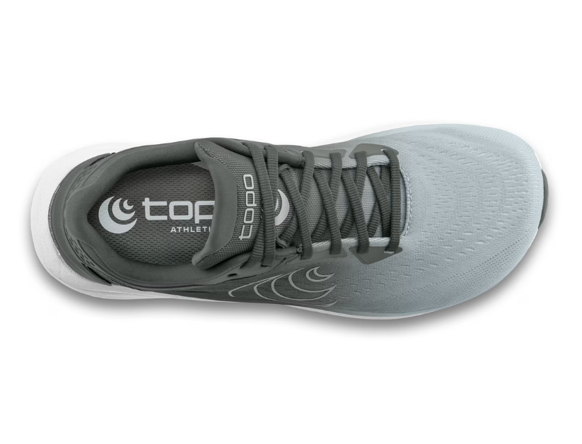 Phantom 4 Wide - Women by Topo Athletic in grey and white cushioned neutral running shoe designed for comfort and responsive road running