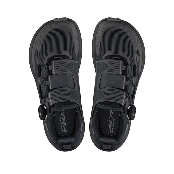 TIMP 5 BOA - Women by Altra Footwear in black with BOA fit system, cushioned midsole, Vibram outsole for trail running and outdoor use