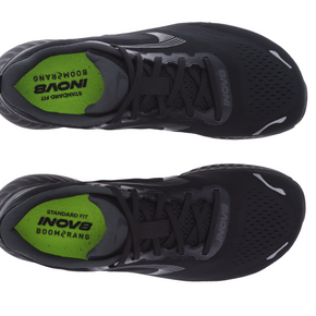 RoadFly - Men black road running shoes by Inov8 with lightweight design and trail shoe technology for fast pavement running