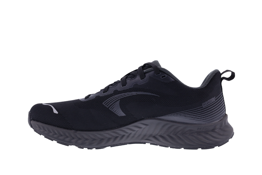 RoadFly - Men black running shoe by Inov8 designed for fast road running with trail shoe technology stripped for pavement use