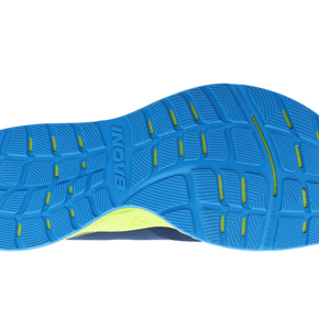 RoadFly Wide - Men by Inov8 in blue and yellow with lightweight sole designed for road running on pavements and paths