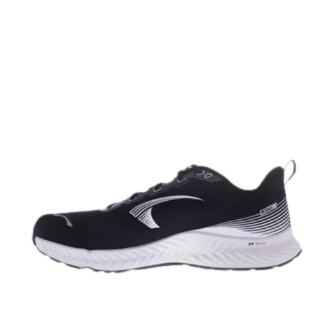 RoadFly - Women by Inov8 black and white road running shoe designed for pavement and path running with trail technology removed