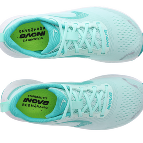 RoadFly - Women light blue Inov8 running shoes with standard fit, designed for fast road running stripping excess trail tech.