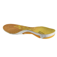 3 Feet Run Sense High Running Insoles by Sidas in orange and yellow, high arch support insoles for running, enhancing natural stride and terrain connection