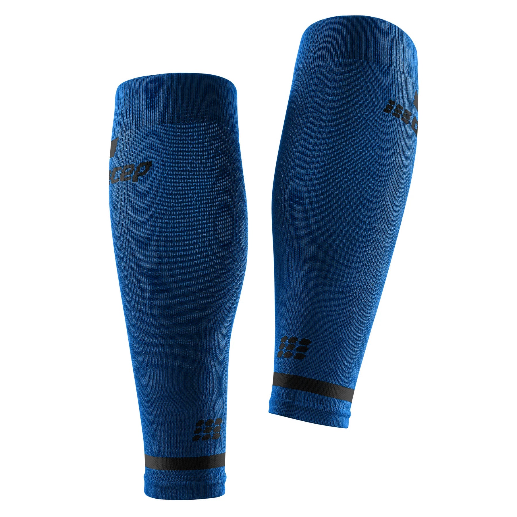 Run Compression 4.0 Calf Sleeves - Men by CEP Sports in blue, providing medi compression for calf stabilization and muscle activation during running