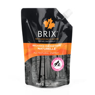 Energy Gel - Himalayan Salt by Brix in black and orange pouch, natural endurance nutrition with maple syrup and Himalayan salt for running