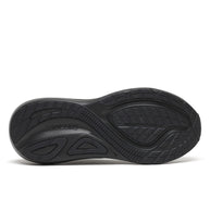Outsole of the Saucony Echelon 11 men's road running shoe in Triple Black showing the tread pattern