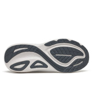 Outsole of the Saucony Echelon 11 X Wide men's road running shoe in Fossil/Gunmetal (light grey with dark grey trim), tread pattern