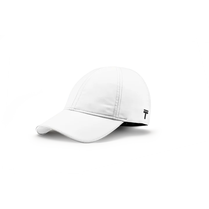 Performance 2.0 Ponytail Cap by Top Knot in white, lightweight headwear designed for comfort and hair-friendly fit in active use