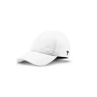 Performance 2.0 Ponytail Cap by Top Knot in white, lightweight headwear designed for comfort and hair-friendly fit in active use