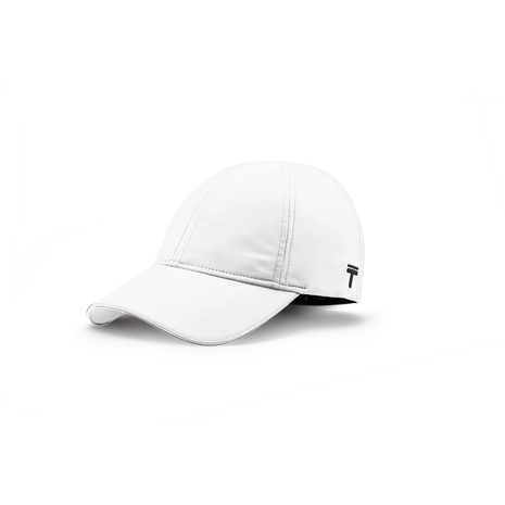 Performance 2.0 Ponytail Cap by Top Knot in white, lightweight headwear designed for comfort and hair-friendly fit in active use