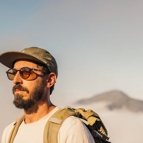 Vallarta by Sunski in amber brown lightweight glasses with sculpted arms for men and women, ideal for all-day outdoor wear