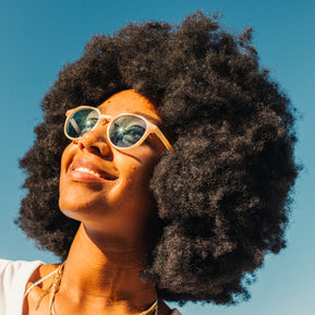Vallarta by Sunski in beige with sculpted light frame, stylish sunglasses for men and women, perfect for outdoor and casual wear