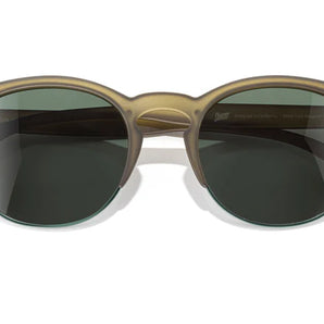 Avila by Sunski in light brown half frame sunglasses with metal details, lightweight and versatile for men and women outdoors
