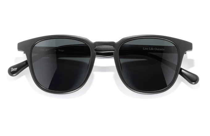 Tango by Sunski in black with Polarized Helio Lens and SuperLight recycled frame, plastic-free sunglasses with lifetime warranty for men and women
