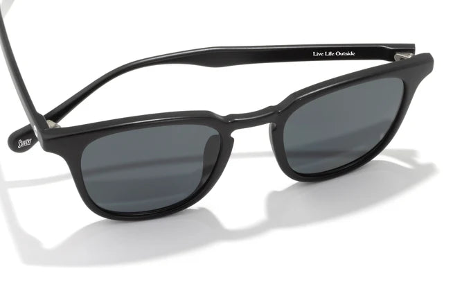 Tango by Sunski in black with Polarized Helio Lens and SuperLight recycled frames, stylish sunglasses for men and women