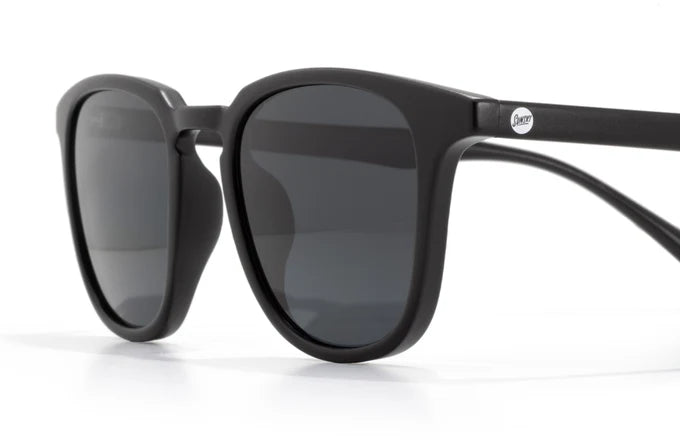 Tango sunglasses by Sunski in black with polarized Helio lenses and SuperLight recycled frames, stylish for men and women