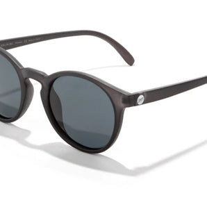 Dipsea by Sunski in matte black and grey, round frame sunglasses blending city style with outdoor spirit, unisex accessory from USA-based brand