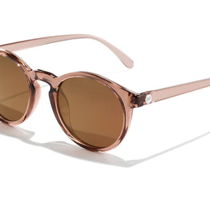 Dipsea by Sunski in translucent brown with round frames, stylish sunglasses blending city style and outdoor spirit for men and women
