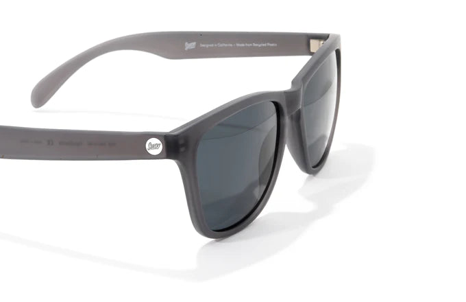 Headland by Sunski in translucent dark grey, classic rectangular wayfarer sunglasses with medium fit for outdoor and casual use