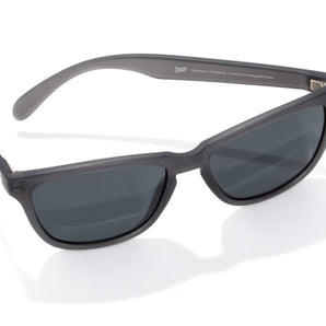 Headland by Sunski in black medium rectangular wayfarer sunglasses designed for men and women with classic outdoor style