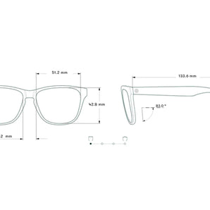 Headland by Sunski in medium rectangular frame, lightweight USA-based unisex glasses ideal for everyday outdoor use