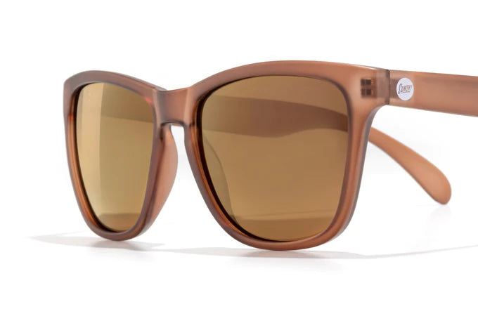 Headland sunglasses by Sunski in brown with rectangular wayfarer shape, medium size, classic style for outdoor and everyday use