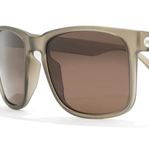 Kiva sunglasses by Sunski in brown with oversized rectangular frame and keyhole nose bridge for laid back weekend style