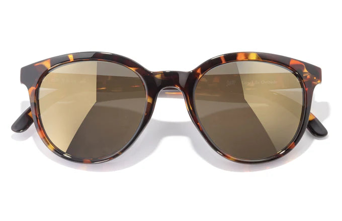 Makani by Sunski in tortoise with polarized lenses and lightweight recycled frames, cat eye shape for all-day comfort and style