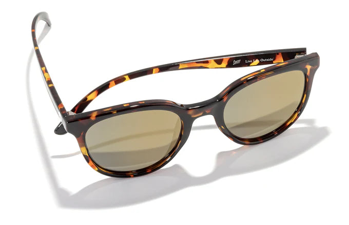 Makani by Sunski in tortoise with Polarized lenses and SuperLight recycled frames, cat eye shape for all-day comfort and style