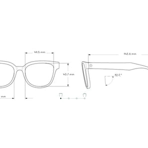Miho by Sunski in white, nature-inspired colorway with timeless curved frame, stylish glasses for beach, brunch, and everyday wear