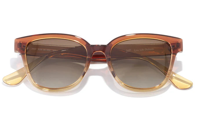 Miho by Sunski in amber and yellow with gradient lenses, stylish sunglasses inspired by nature for beach and casual wear