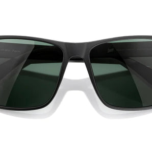 Puerto by Sunski in black and white with polarized lenses, recycled lightweight sport frame, full sun protection for all-day comfort