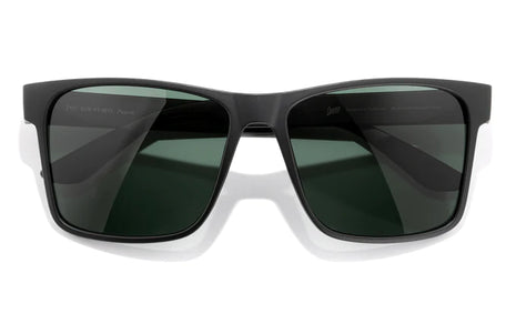 Puerto by Sunski in black and white with polarized lenses, recycled lightweight sport frame, full sun protection for all-day comfort