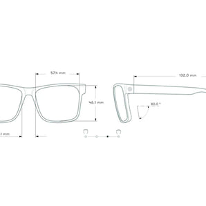 Puerto by Sunski in clear frame with polarized lenses, lightweight recycled sport glasses with full coverage sun protection for outdoor use