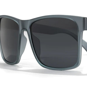Puerto by Sunski in matte black with polarized lenses, SuperLight recycled square sport frame providing full sun protection for all-day outdoor comfort