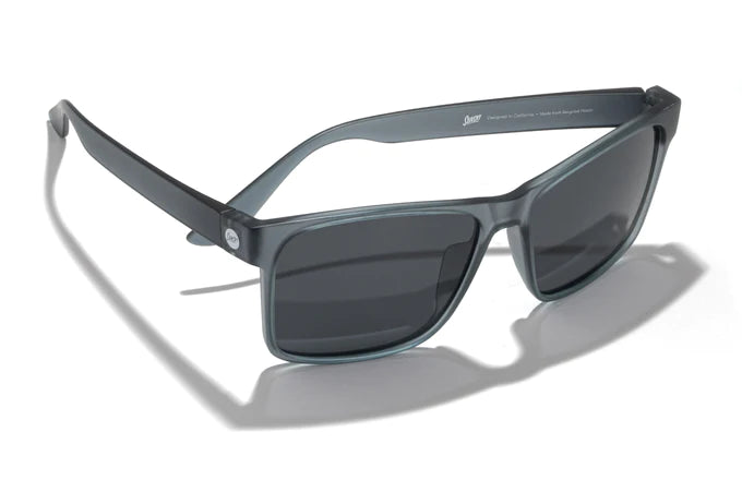 Puerto by Sunski in matte black with polarized lenses, superlight recycled frames, square sport shape, full coverage sun protection