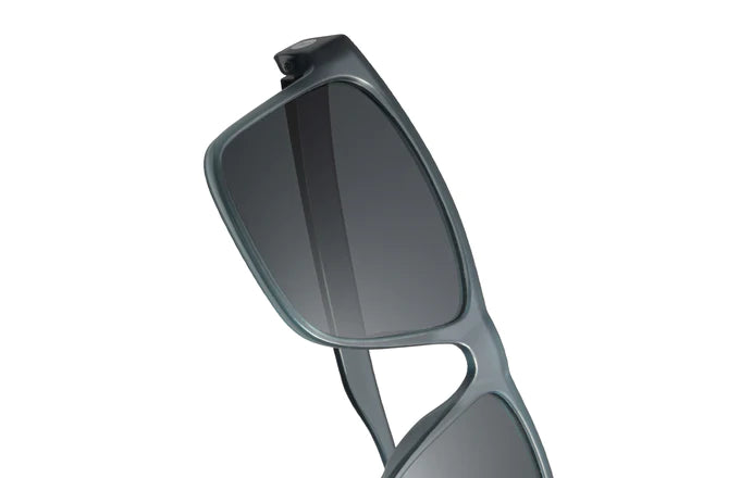 Puerto by Sunski in matte grey with polarized lenses, square sport frame, lightweight recycled material, full sun protection for outdoor use