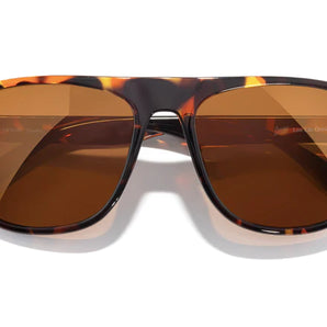 Shoreline by Sunski in tortoise with square aviator frame, large coverage sunglasses for men and women ready for adventure
