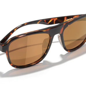 Shoreline by Sunski in tortoise and brown with large square aviator frame, retro style offering wide coverage for adventure-ready wear